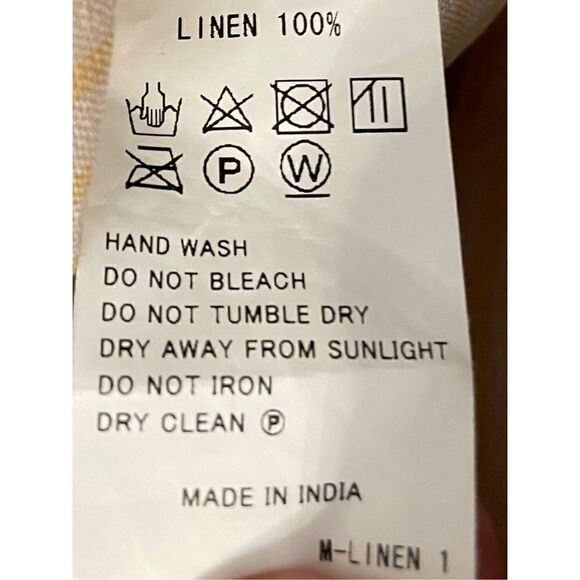 Michaela Greg 100% Linen Tank Dress In Crinkle Stripe Size M $317.00 - Picture 6 of 8